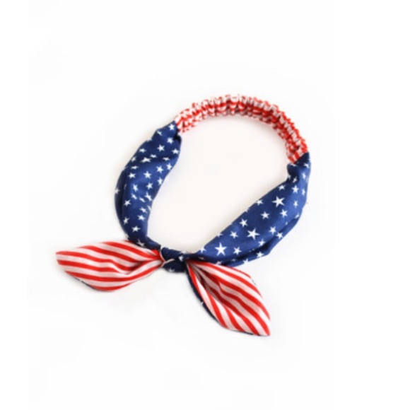 ☀️Stars and Stripes Bow Headband☀️ - Picture 2 of 7